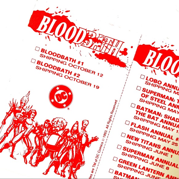 Vintage Bloodlines DC Comics Collector’s Checklist Card - Picture 4 of 4